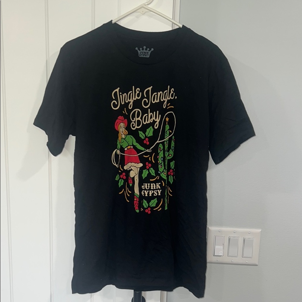 Junk Gypsy Black Christmas T-Shirt XL